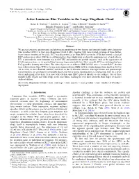 Active Luminous Blue Variables in the Large Magellanic Cloud