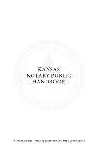Kansas Notary Public Handbook