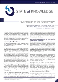 State of Knowledge: River Health in the Ayeyarwady