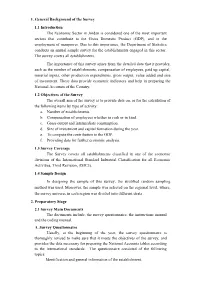 1. General Background of the Survey 1.1 Introduction the Economic