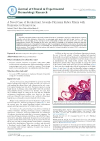 A Novel Case of Recalcitrant Juvenile Pityriasis Rubra Pilaris with Response to Bexarotene Andrew P