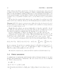1.4 Outer Measures