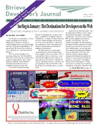 Btrieve Developer's Journal, Call Responsible for Getting BDJ out to You, and I Carolyn Lighty, Advertising Manager, at (800) Don’T Have Room to Thank Them All