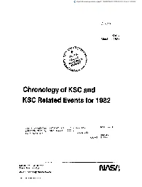 Chronology of KSC and KSC Related Events for 1982