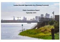 Draft London Riverside Opportunity Area Planning Framework for a Period of Eight Weeks from 9 February to 7 April 2015