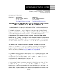For Immediate Release