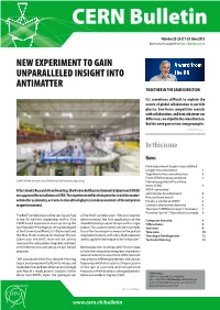 New Experiment to Gain Unparalleled Insight Into Antimatter Together in the Same Direction