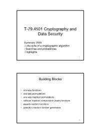 T-79.503 Cryptography and Data Security