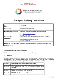Tfwm Infrastructure Update PDF 147 KB