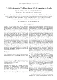Fcγriib Attenuates TLR4‑Mediated NF‑Κb Signaling in B Cells
