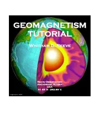 Geomagnetism Tutorial