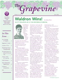 Grapevine JUNE 2003