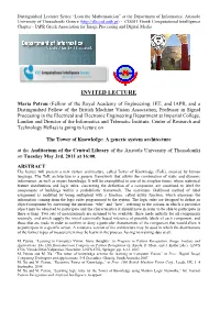 Invited Lecture