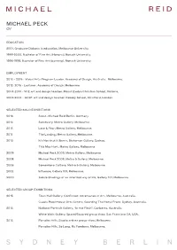 Michael Peck Cv