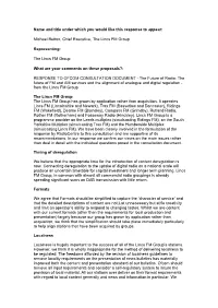 Name and Title Under Which You Would Like This Response to Appear