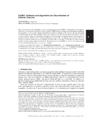 Pydec: Software and Algorithms for Discretization of Exterior Calculus