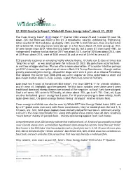 Quarterly Report, Q1 2020