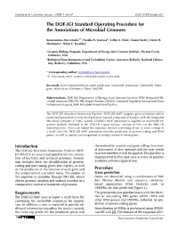 The DOE-JGI Standard Operating Procedure for the Annotations of The