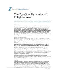 The Ego-Soul Dynamics of Enlightenment