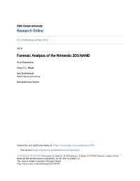 Forensic Analysis of the Nintendo 3DS NAND