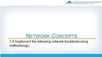 Network Troubleshooting Methodology