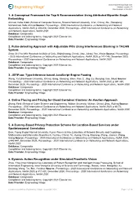 1. a Conceptual Framework for Top-N Recommendation Using Attributed