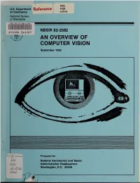 An Overview of Computer Vision