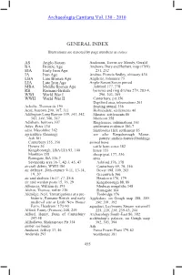 General Index Illustrations Are Denoted by Page Numbers in Italics