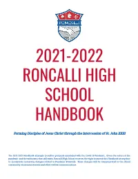 Student Handbook and Weekly E-Newsletter