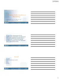 Commonly Coded Conditions in Dermatology