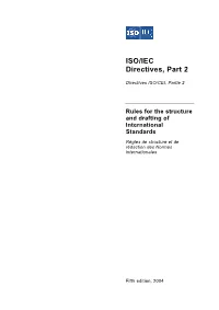ISO/IEC Directives, Part 2