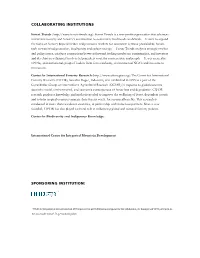 Collaborating Institutions Sponsoring Institution
