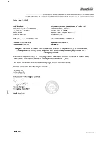 RPT Under Regulation 23(9) of LODR