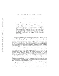SHADOWS and TRACES in BICATEGORIES 3 Topology Appears Only in Examples, and for These We Give Some Intuitive Descrip- Tion, Along with References for Further Reading