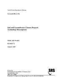 Soil and Groundwater Closure Projects Technology Descriptions