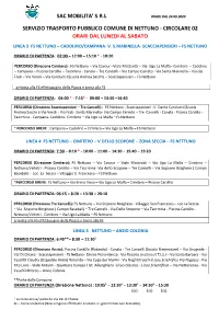Circolare 02 Orari Dal Lunedi Al Sabato Linea 3 Fs Nettuno – Cadolino/Campana- V