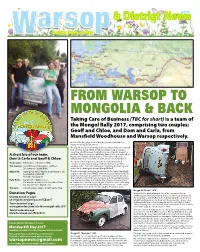 From Warsop to Mongolia & Back