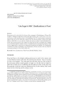 "Like Sugar in Milk": Zarathustrians in Pune 255