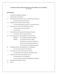 Partnership for Public Facilities and Infrastructure Act Guidelines Task Force Meeting Oct