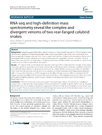 RNA-Seq and High-Definition Mass Spectrometry Reveal the Complex