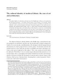 The Cultural Identity of Medieval Silesia: the Case of Art and Architecture