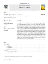 Big Data in Smart Farming – a Review
