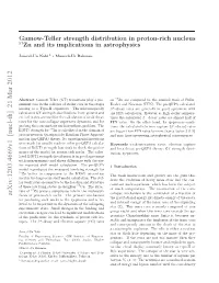 Gamow-Teller Strength Distribution in Proton-Rich Nucleus $^{57} $ Zn And
