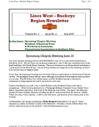Lines West Newsletter
