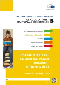 New Role of Public Libraries in Local Communities