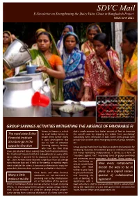 SDVC Mail E-Newsletter on Strengthening the Dairy Value Chain in Bangladesh Project ISSUE June 2011