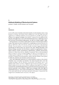 1 Multiscale Modeling of Electrochemical Systems Jonathan E