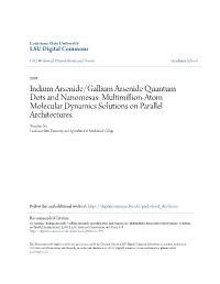 Indium Arsenide/Gallium Arsenide Quantum Dots and Nanomesas: Multimillion-Atom Molecular Dynamics Solutions on Parallel Architectures