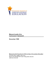 Massachusetts Arts Curriculum Framework