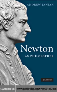 Newton As Philosopher